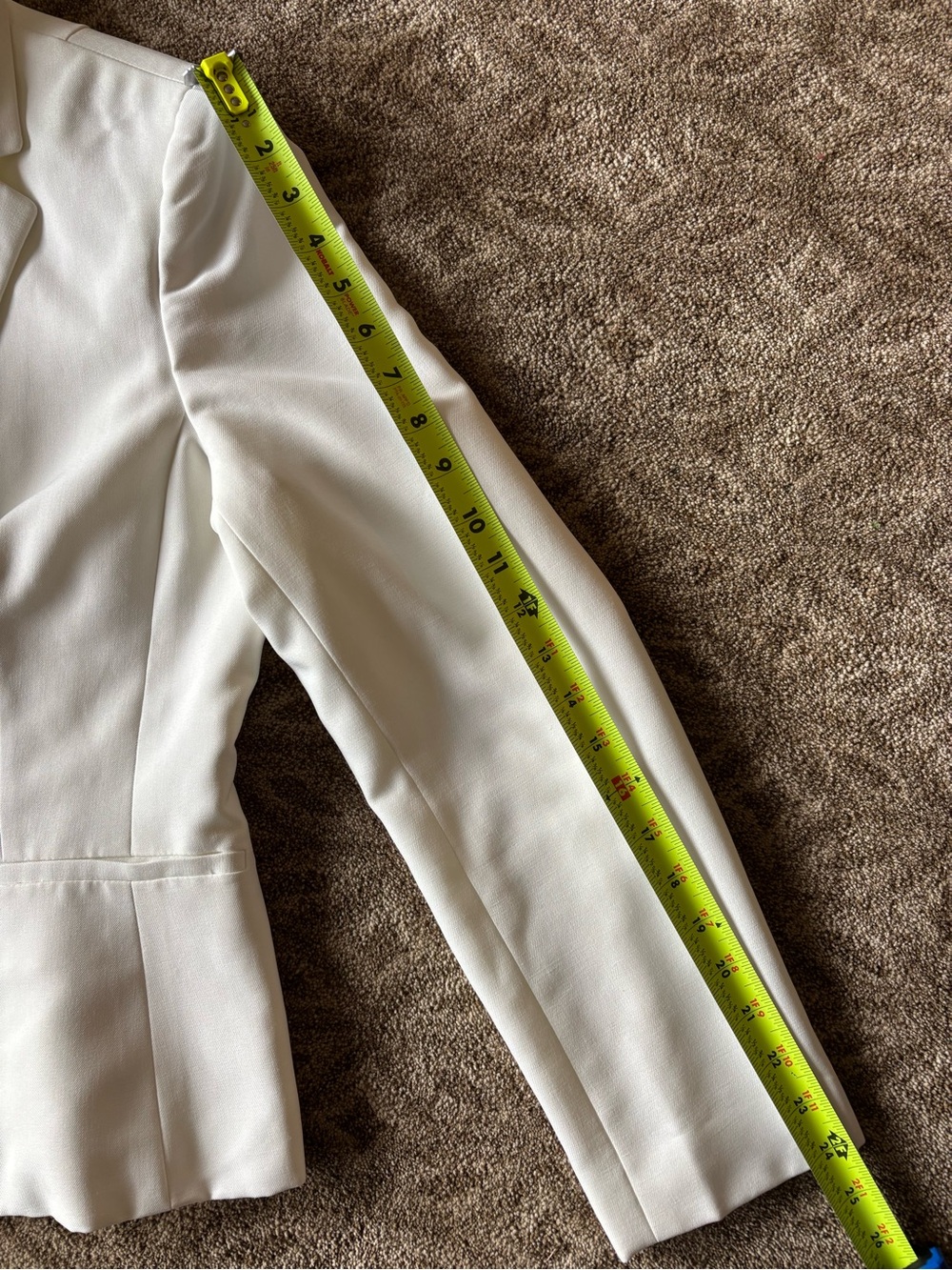 Stunning white Evan Picone Single-Button Tailored Blazer - Picture 8 of 8